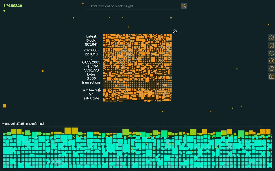 Screenshot of Bitfeed.live