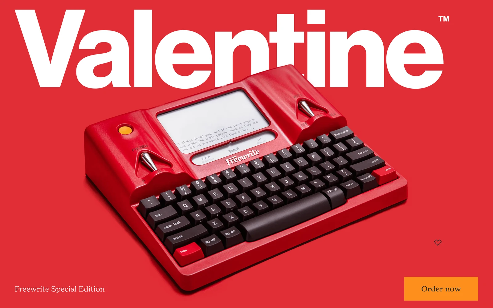 Top screenshot of GetFreewrite.com Valentine