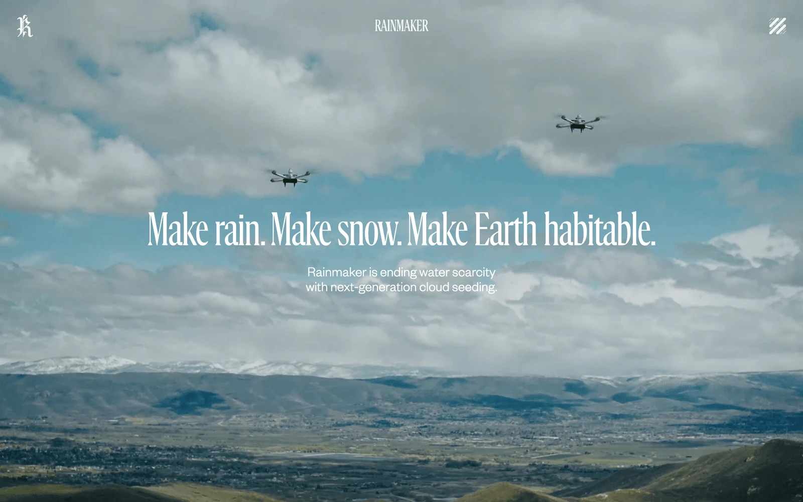 Top screenshot of Rainmaker.com