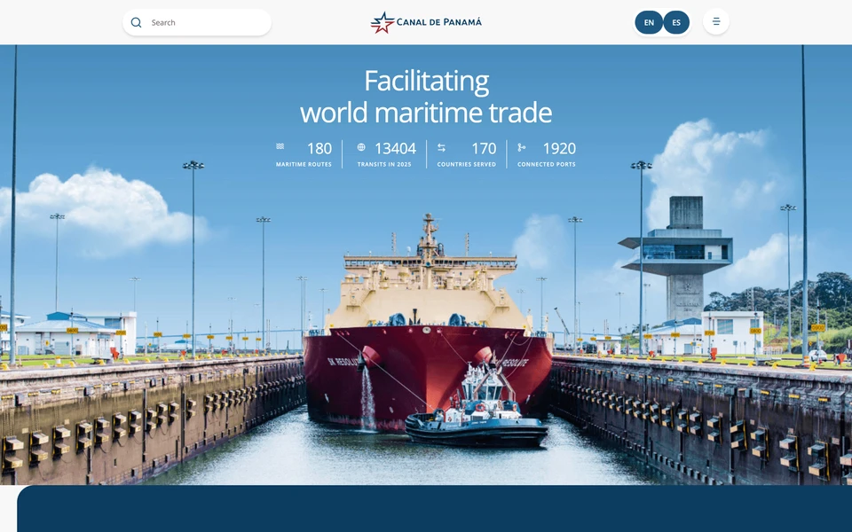 Screenshot of PanCanal.com