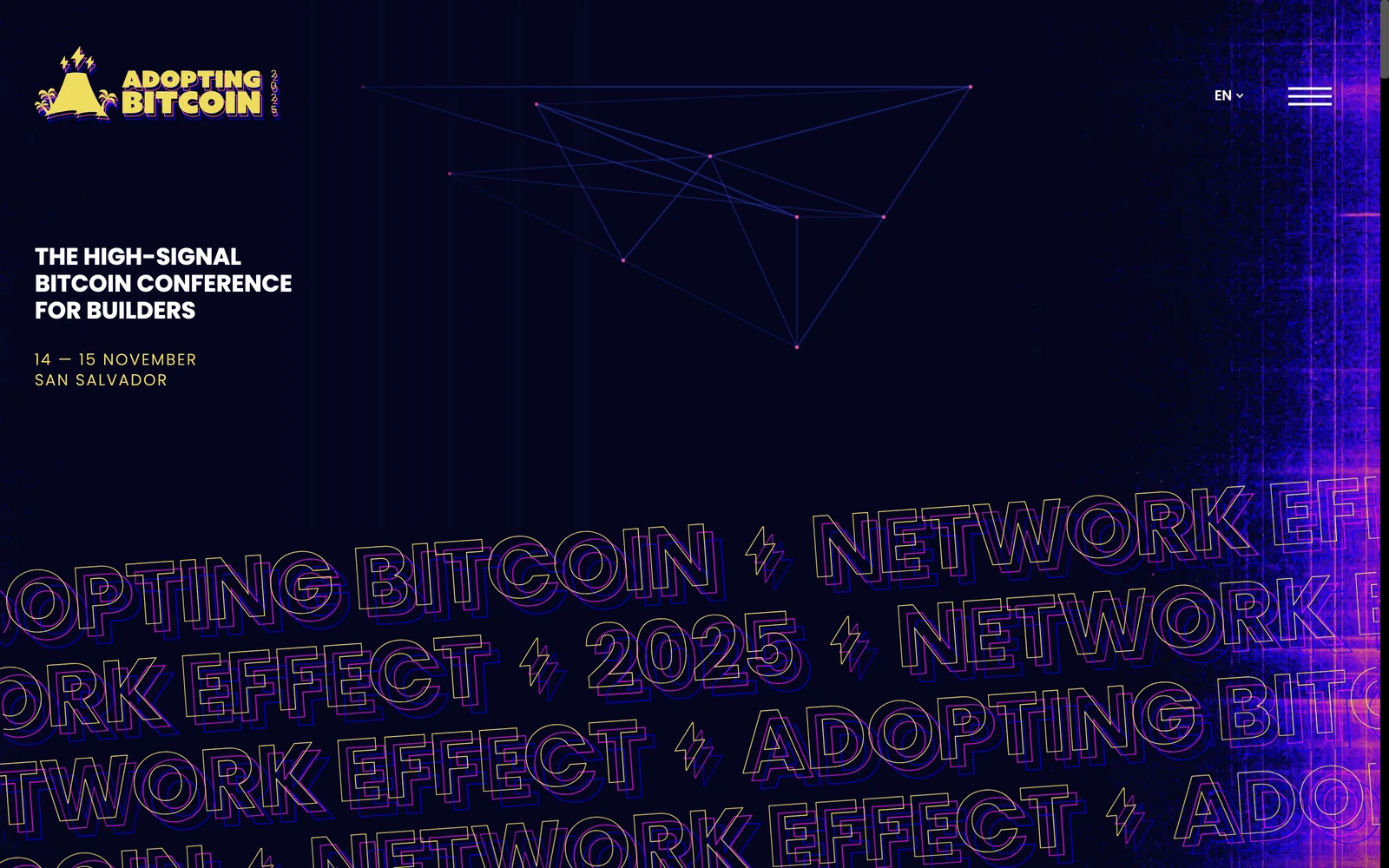 Top screenshot of AdoptingBitcoin.org SV 2025