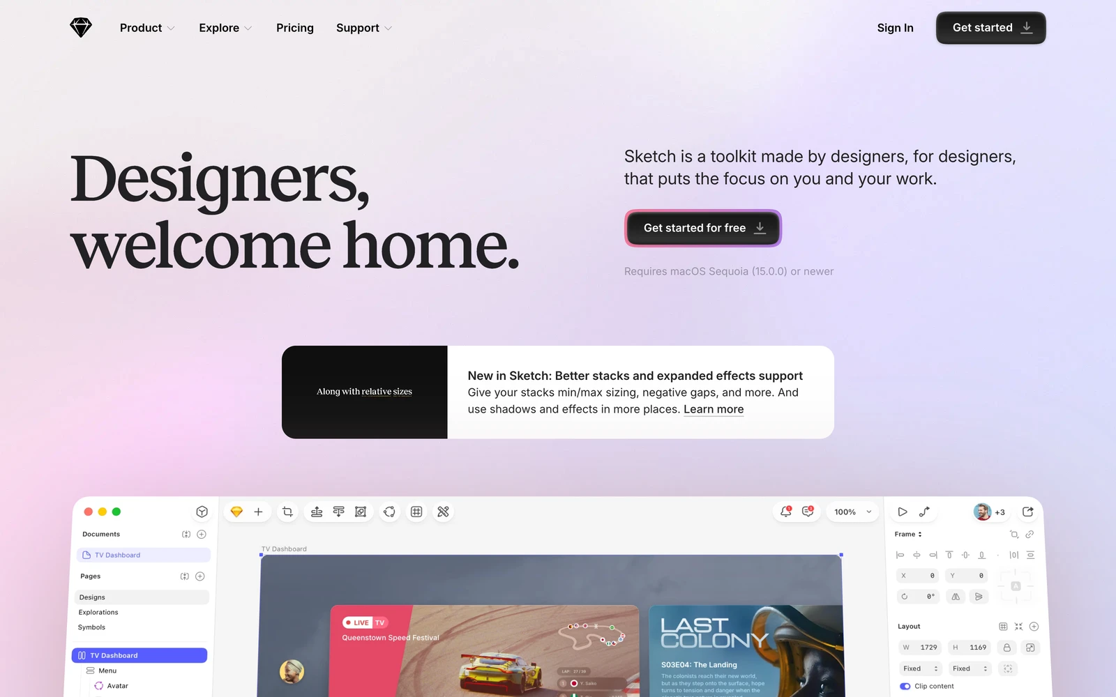 Top screenshot of Sketch.com