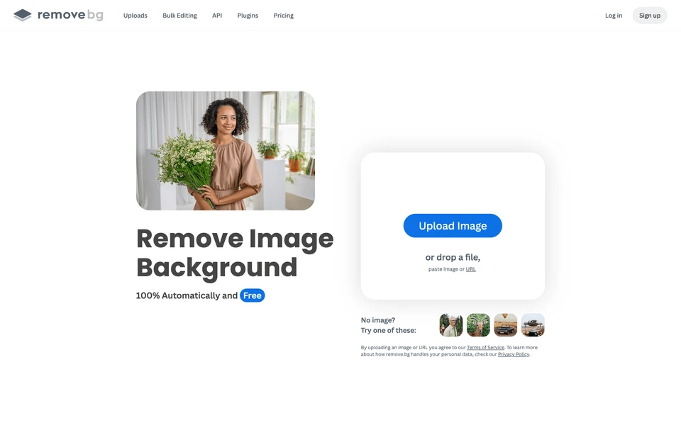 Screenshot of Remove.bg