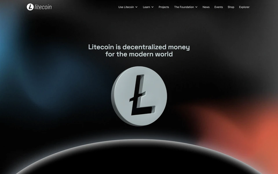 Screenshot of Litecoin.com