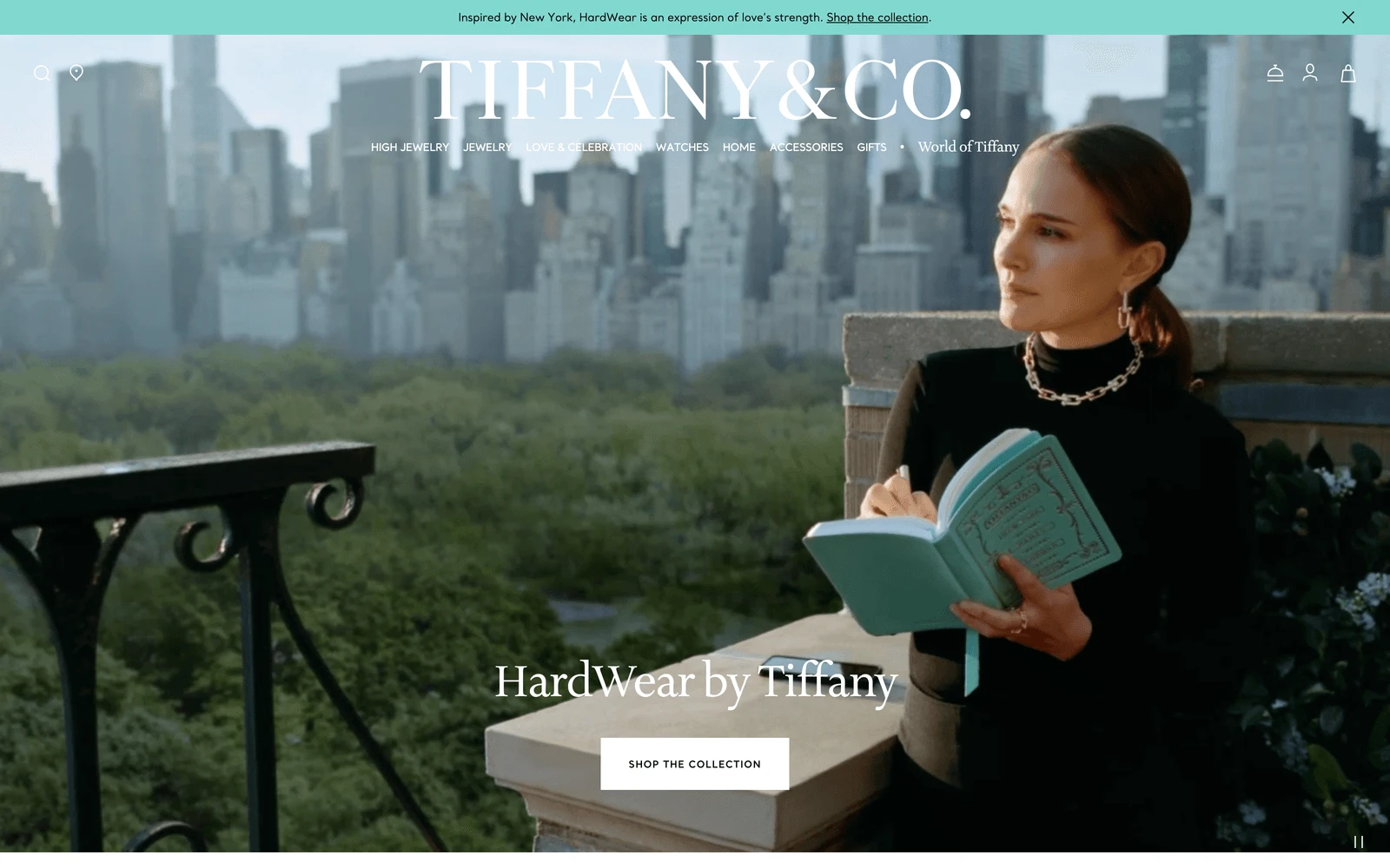 Top screenshot of Tiffany.com