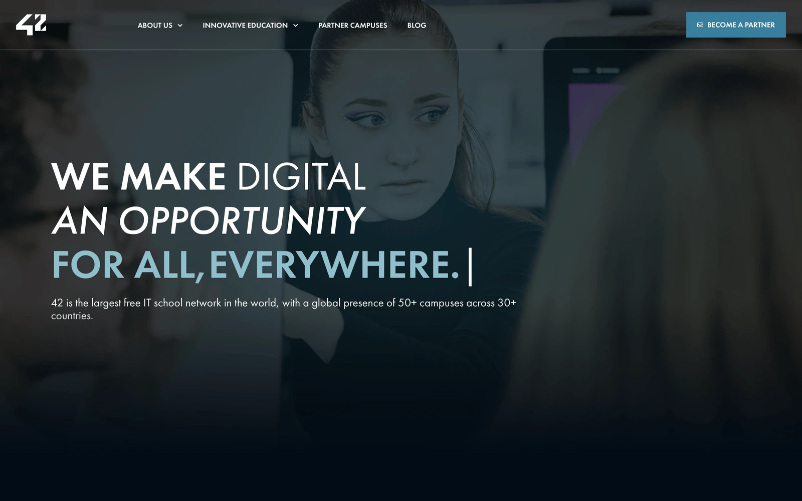 Top screenshot of 42Network.org