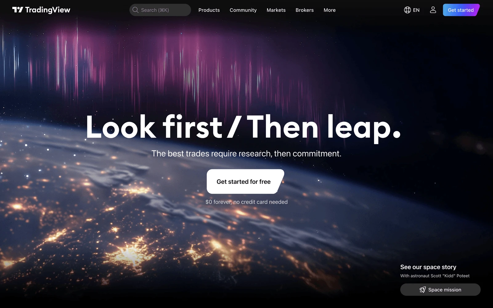 Top screenshot of TradingView.com