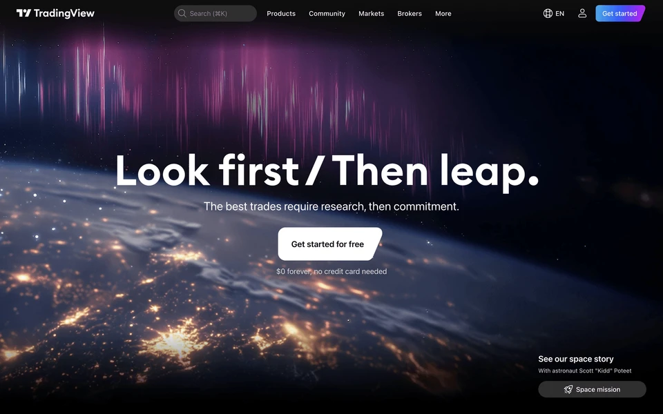 Screenshot of TradingView.com