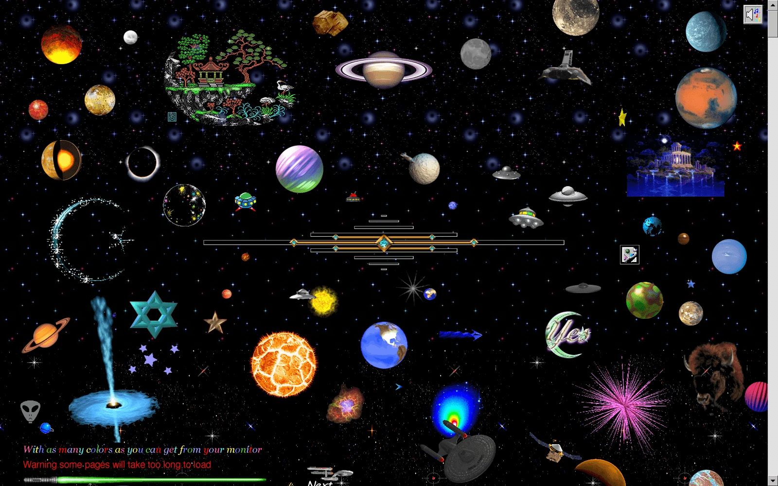 Top screenshot of CameronsWorld.net