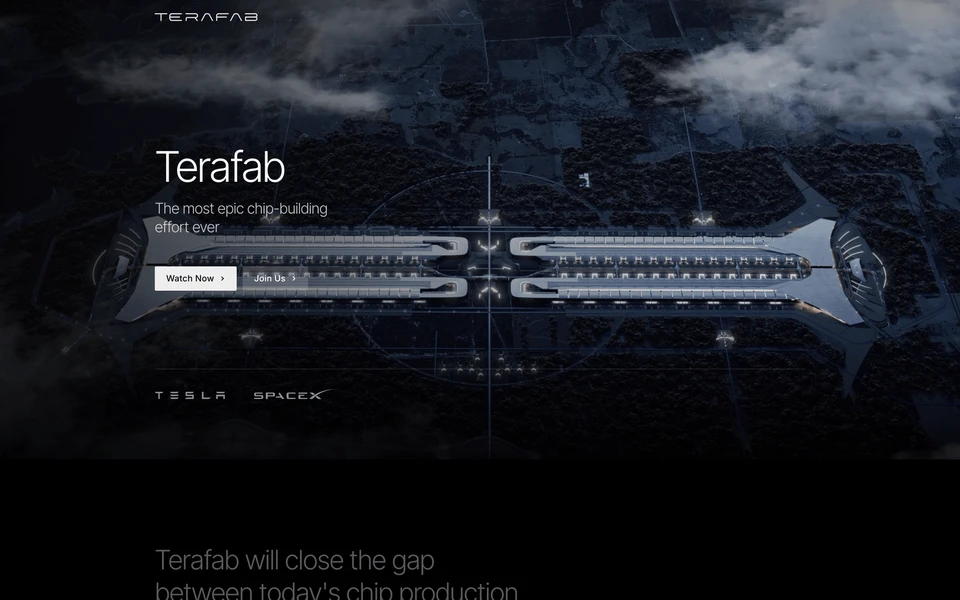 Screenshot of Terafab.AI
