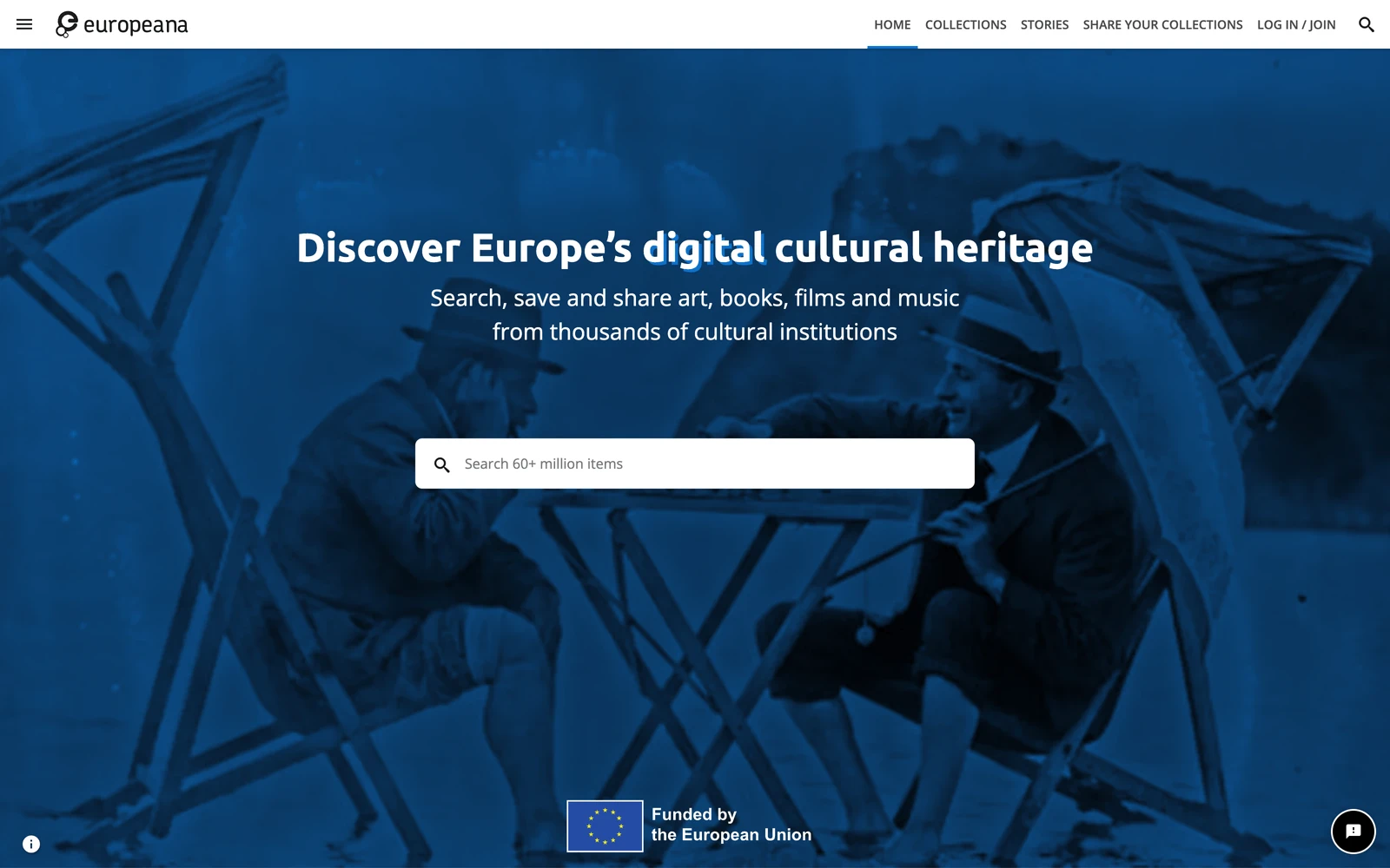 Top screenshot of Europeana.eu