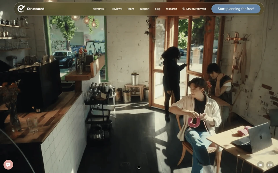 Screenshot of Structured.app