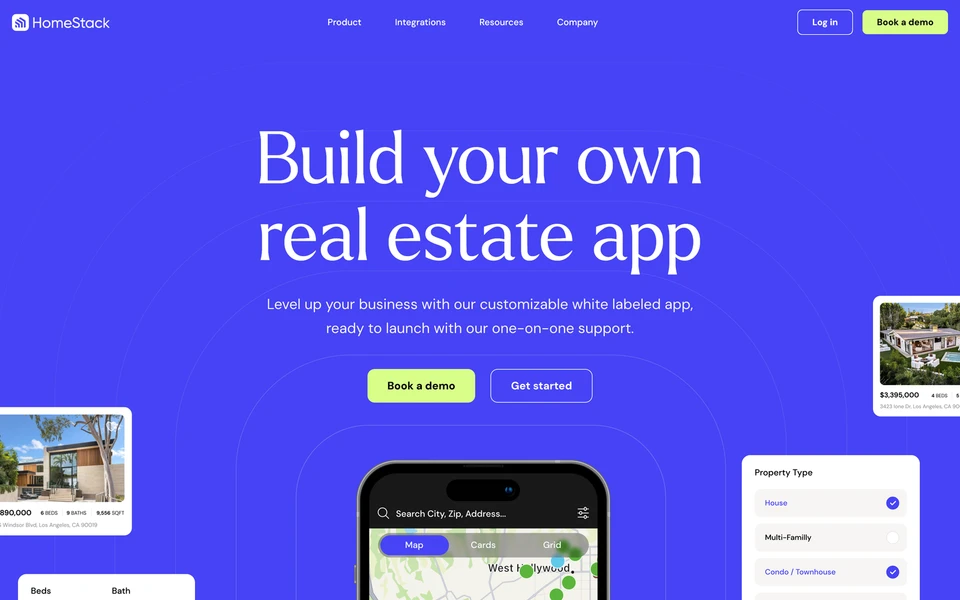 Screenshot of HomeStack.com