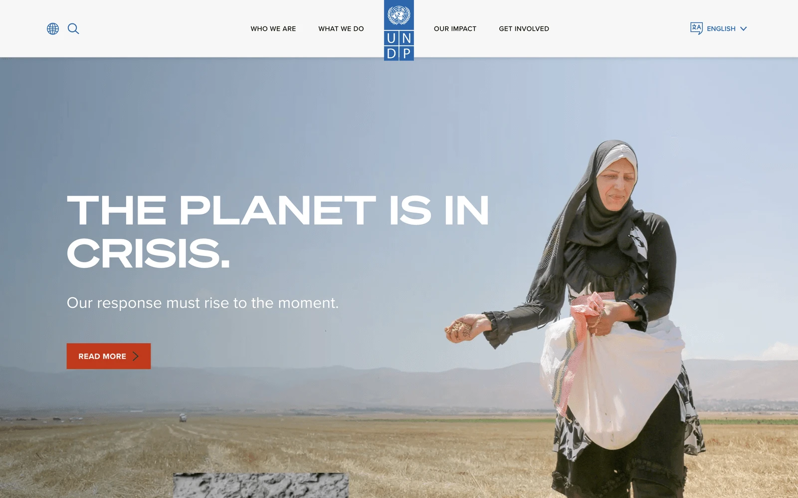 Top screenshot of UNDP.org