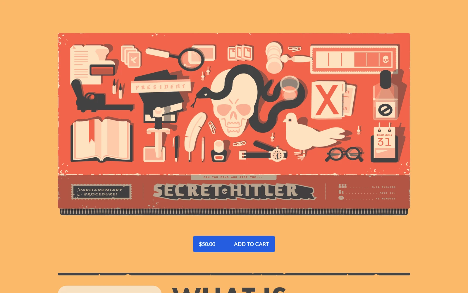 Top screenshot of SecretHitler.com