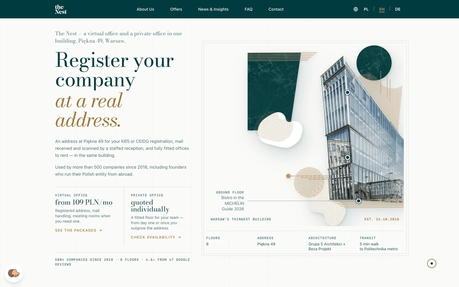 Top screenshot of TheNest.pl