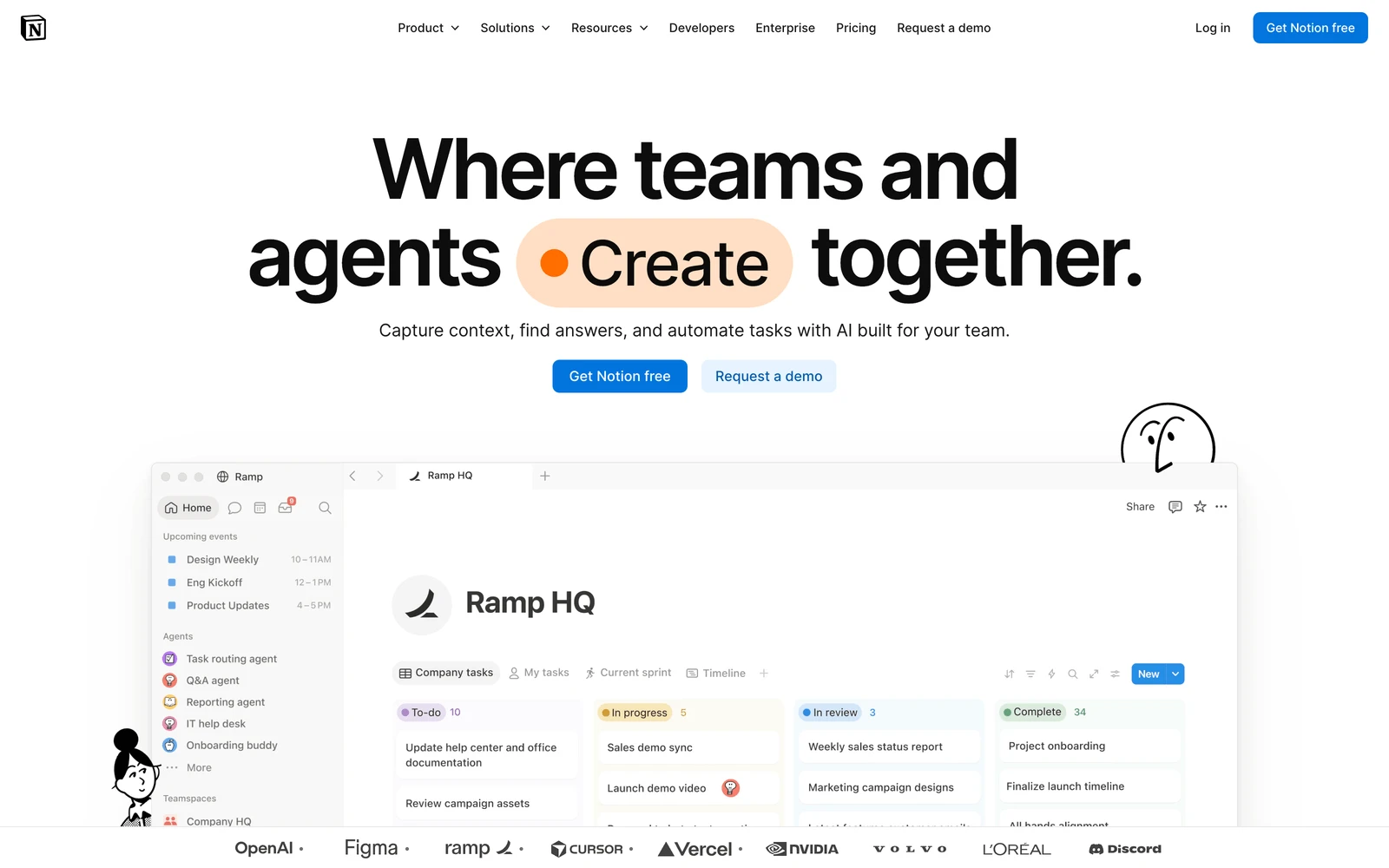 Top screenshot of Notion.com