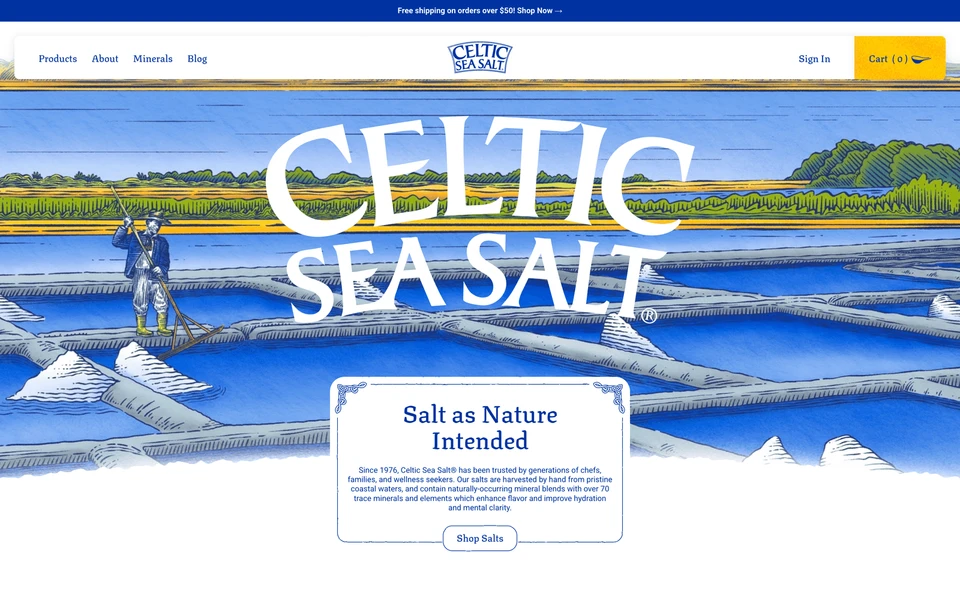 Screenshot of CelticSeaSalt.com