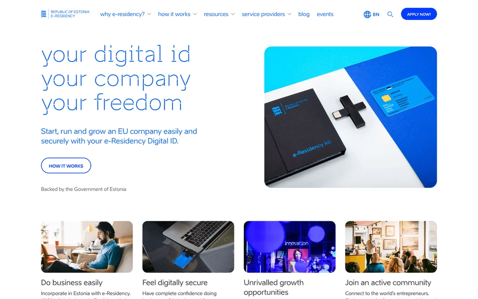 Screenshot of e-Resident.gov.ee