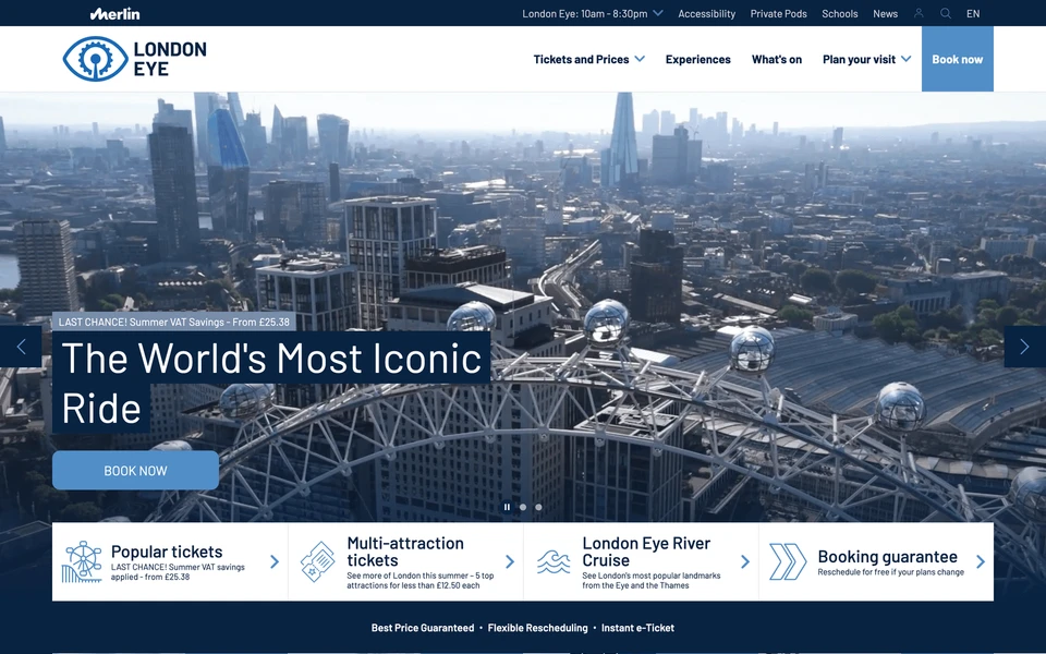 Screenshot of LondonEye.com