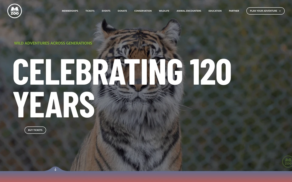 Screenshot of MemphisZoo.org