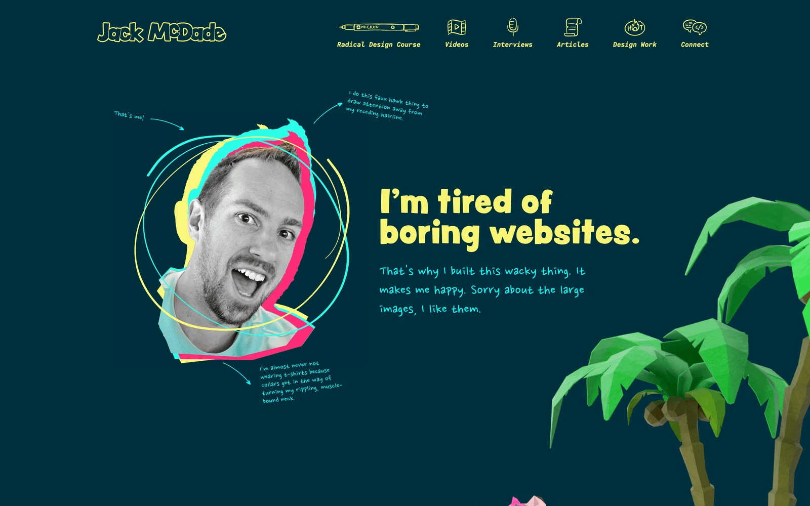 Top screenshot of JackMcDade.com