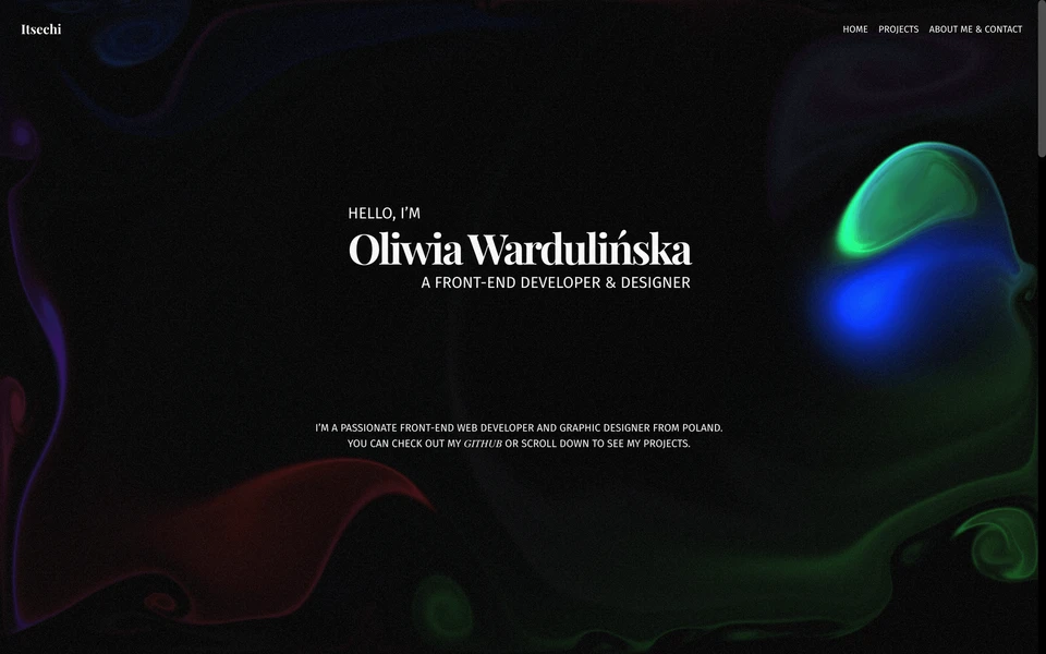 Screenshot of Oliwia Wardulińska