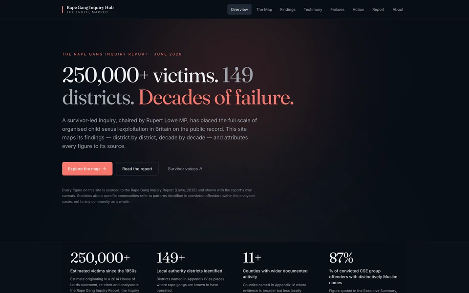 Screenshot of RapeGangInquiry.co.uk