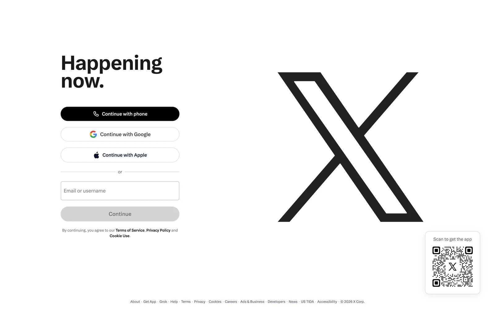 Top screenshot of X.com