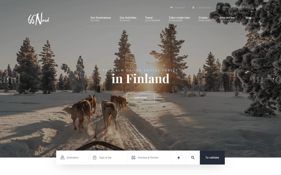 Screenshot of 66Nord.com