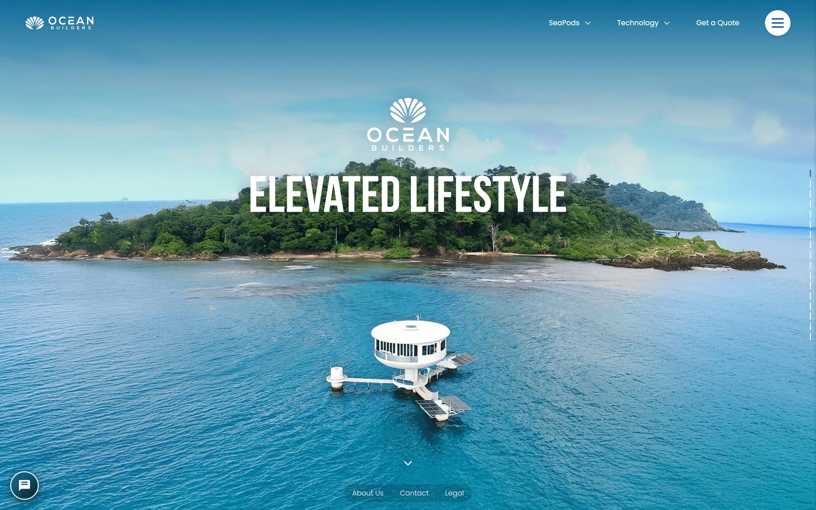 Top screenshot of OceanBuilders.com