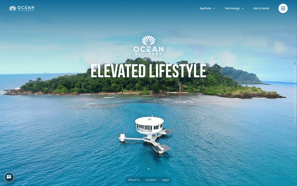 Screenshot of OceanBuilders.com