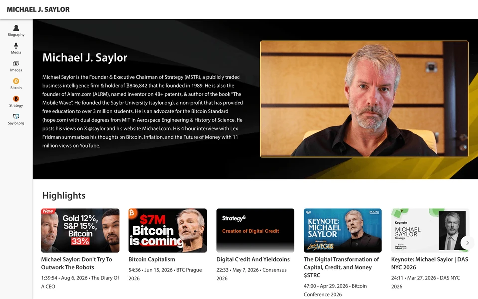 Screenshot of Michael.com