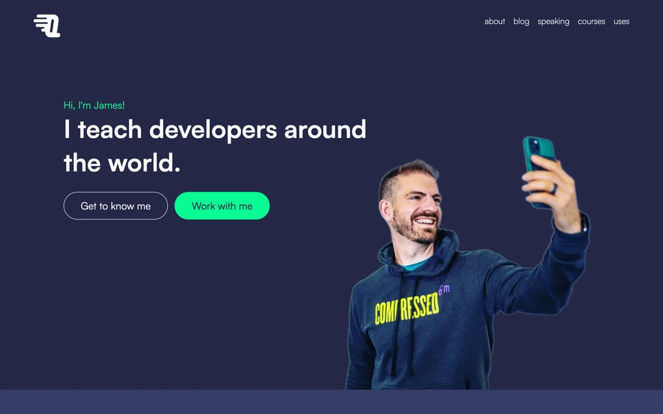 Screenshot of JamesQQuick.com
