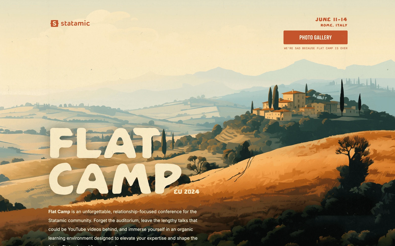 Top screenshot of FlatCamp.com