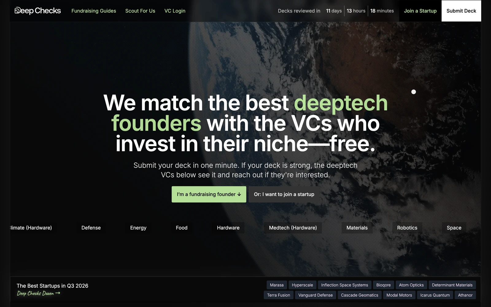Top screenshot of DeepChecks.vc