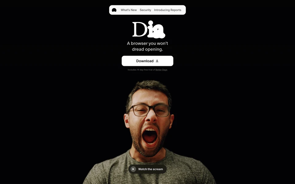 Screenshot of DiaBrowser.com