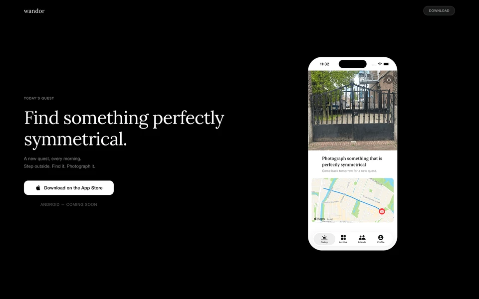 Screenshot of Wandor.app