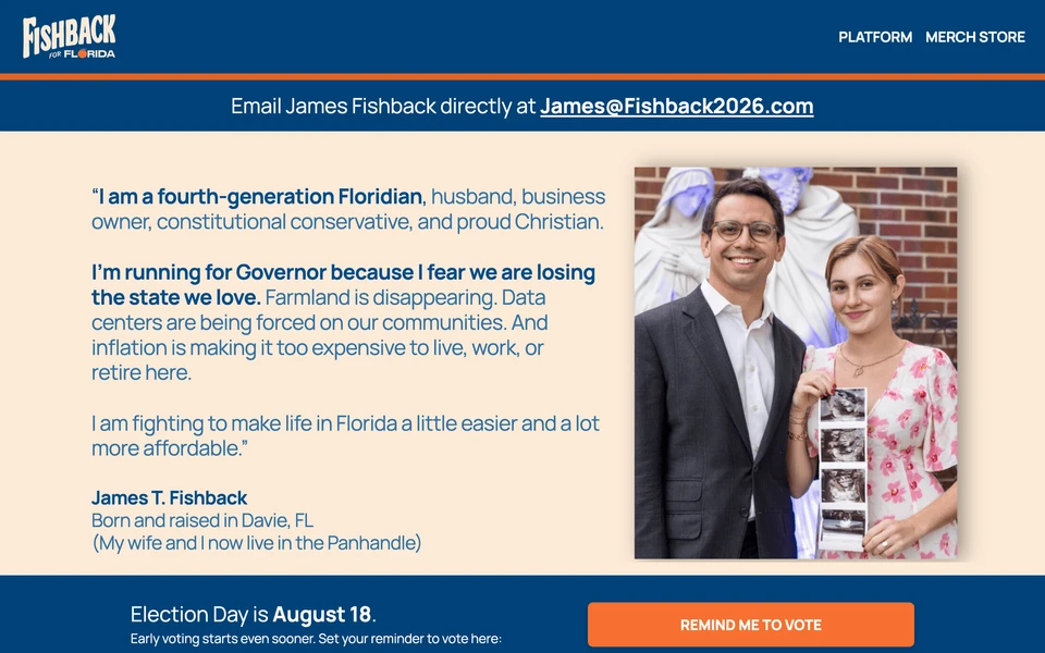 Screenshot of Fishback2026.com