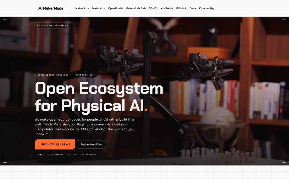Screenshot of MakerMods.AI