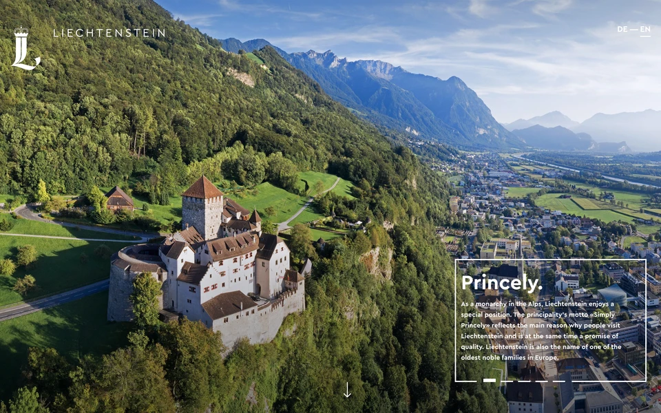 Screenshot of Liechtenstein.li