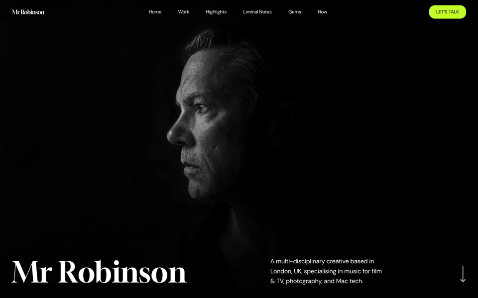 Screenshot of MrRobinson.co.uk