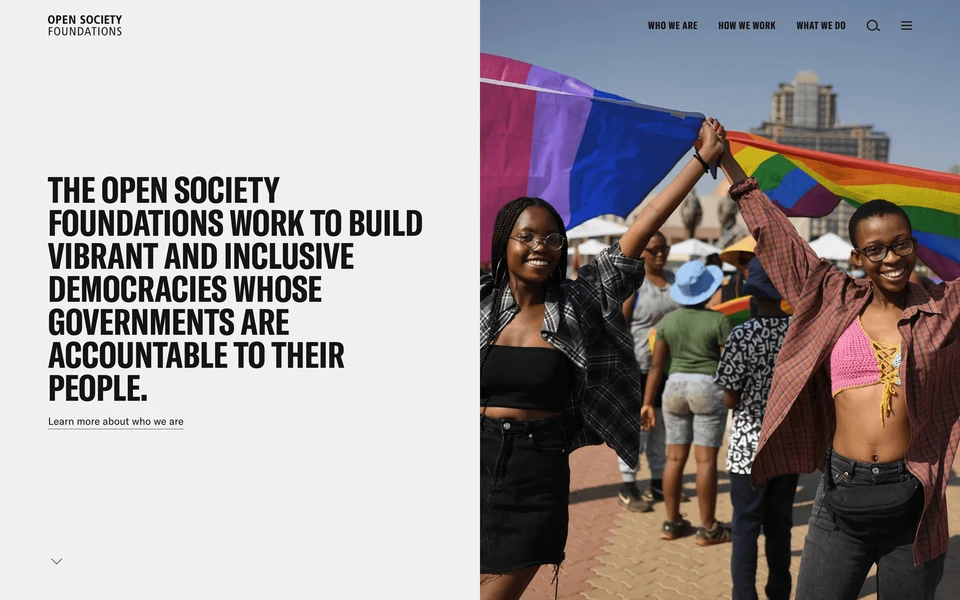 Screenshot of OpenSocietyFoundations.org