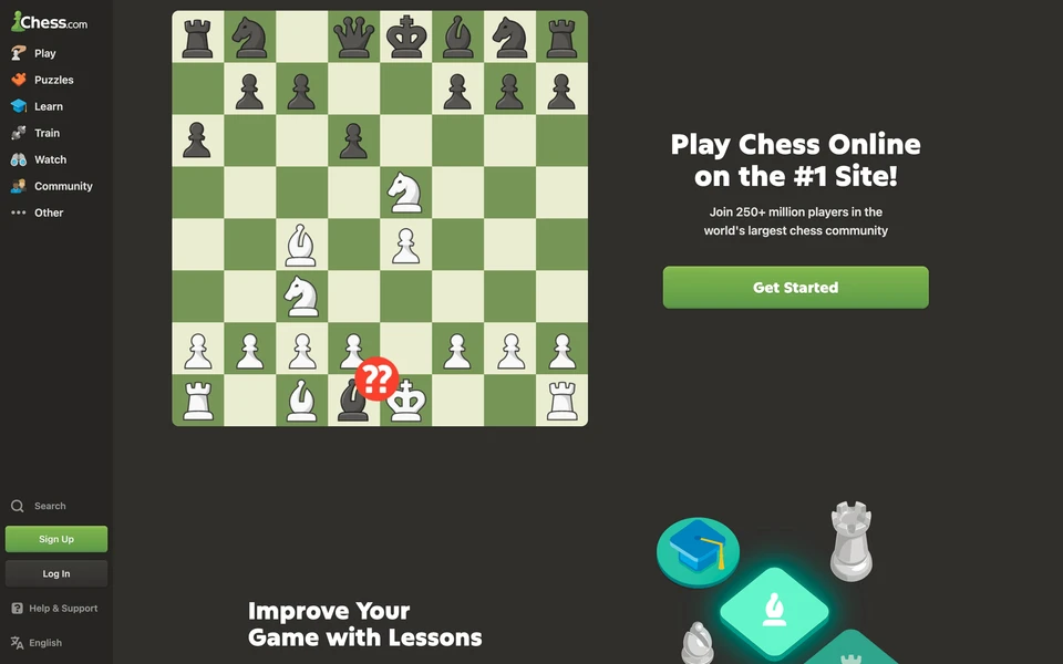 Screenshot of Chess.com