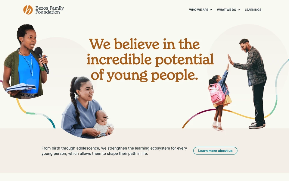 Screenshot of BezosFamilyFoundation.org