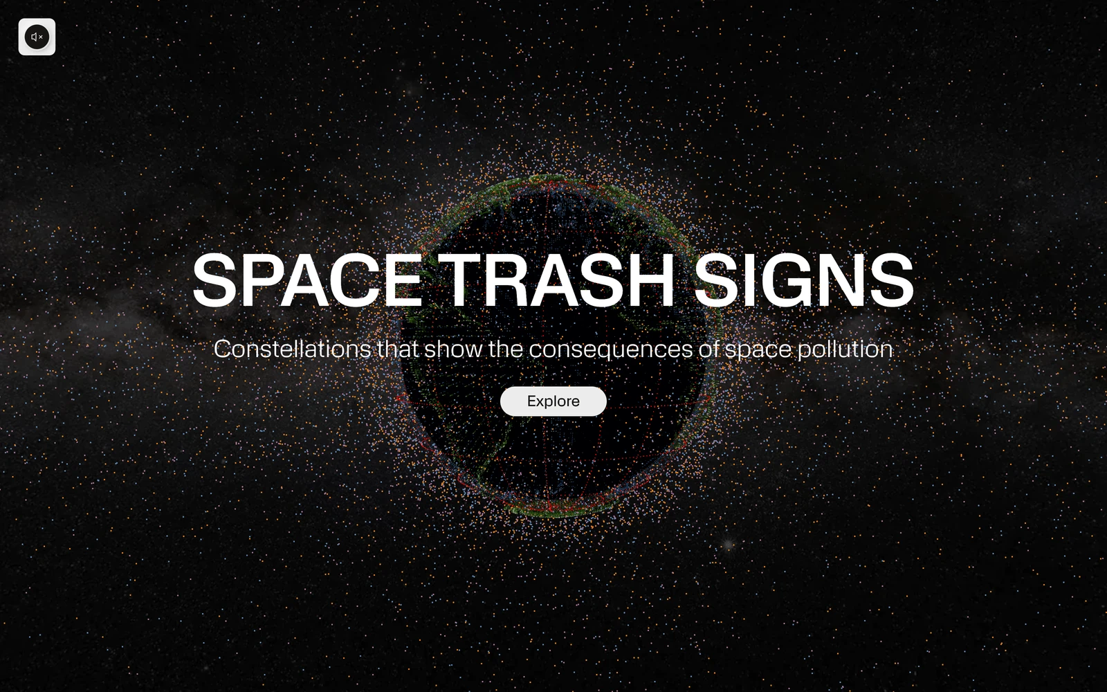 Top screenshot of SpaceTrashSigns.org