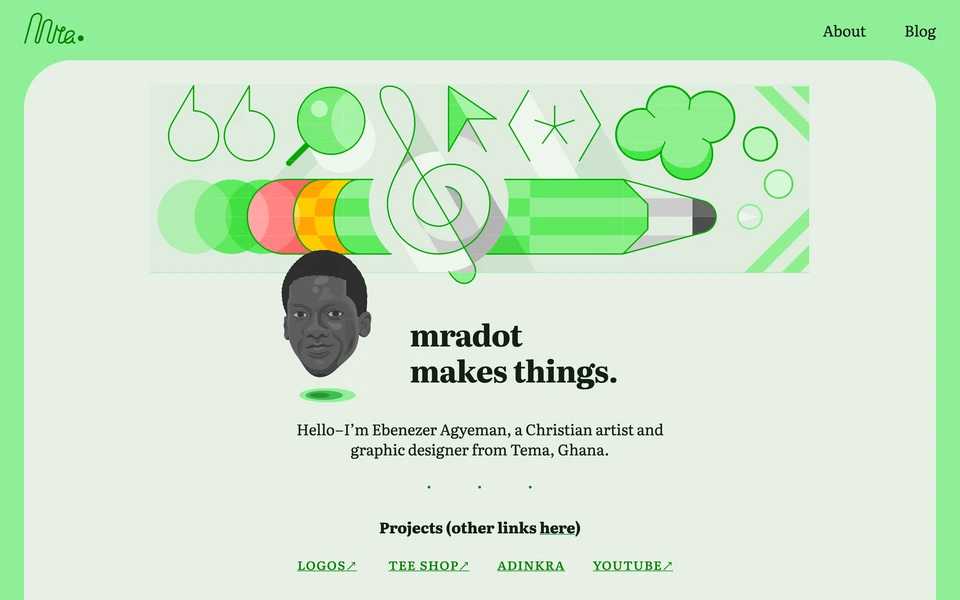 Screenshot of Mradot.com