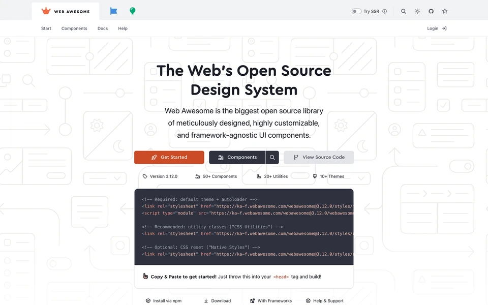 Screenshot of WebAwesome.com