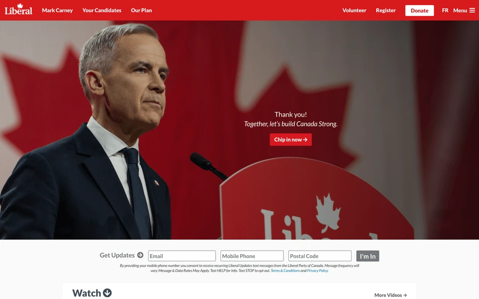 Screenshot of Liberal.ca