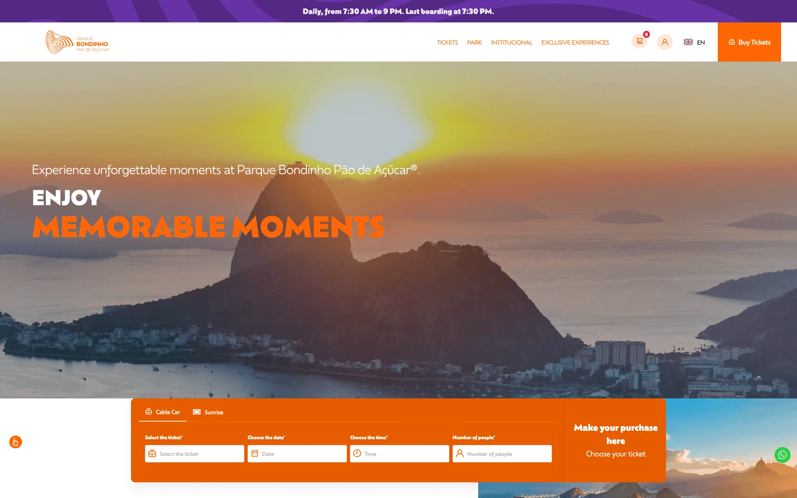 Top screenshot of Bondinho.com.br
